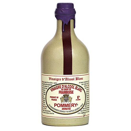 Pommery Aged White Wine Raspberry Flavored Vinegar In Stone Croc