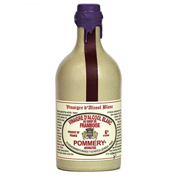 Pommery Aged White Wine Raspberry Flavored Vinegar in Stone Croc...