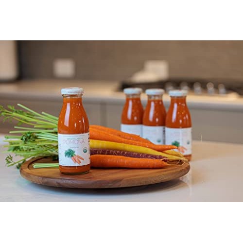 Pomona Organic Carrot Juice Pack Of 12, Cold Pressed Usda Orga