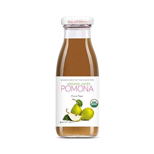 Pomona Organic Pure Pear Juice, 8.4 Ounce Bottle Pack Of 12, C