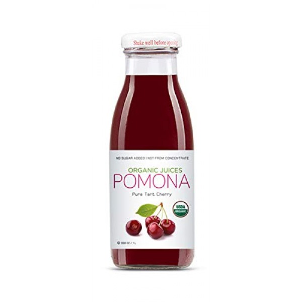 Pomona Organic Juices Pure Tart Cherry Juice, 8.4 Ounce Bottle ...