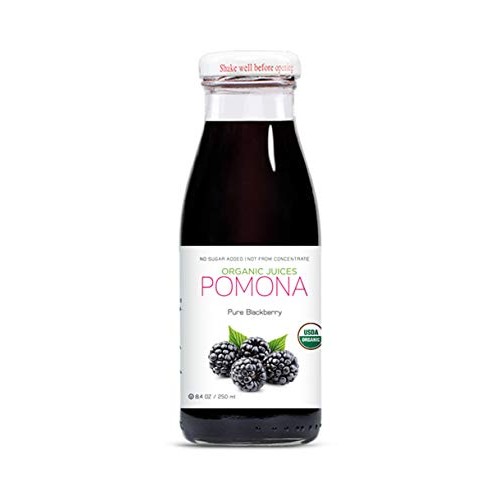 Pomona Organic Pure Blackberry Juice, 8.4 Ounce Bottle Pack Of