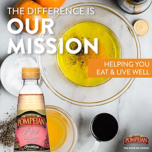Pompeian Gourmet Balsamic Rosé Vinegar, Perfect For Salad Dressi