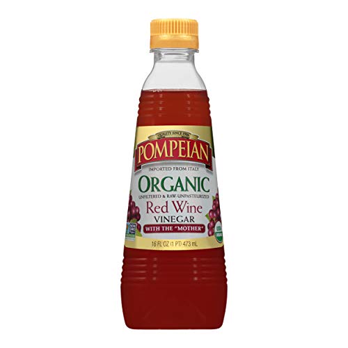 Pompeian Gourmet Organic Red Wine Vinegar, Unfiltered &Amp; Unpasteu
