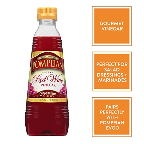 Pompeian Gourmet Red Wine Vinegar, Perfect For Salad Dressings,