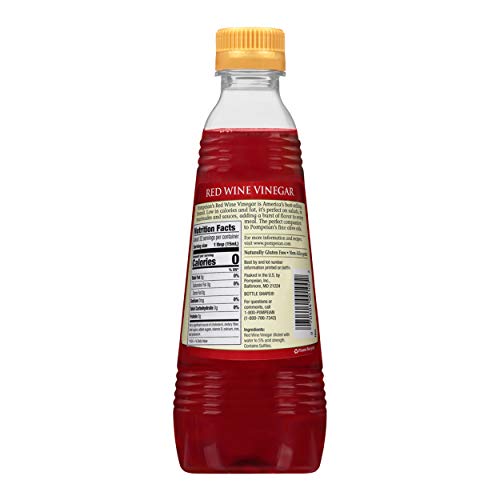 Pompeian Gourmet Red Wine Vinegar, Perfect For Salad Dressings,