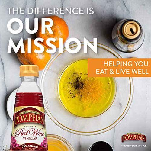 Pompeian Gourmet Red Wine Vinegar, Perfect For Salad Dressings,