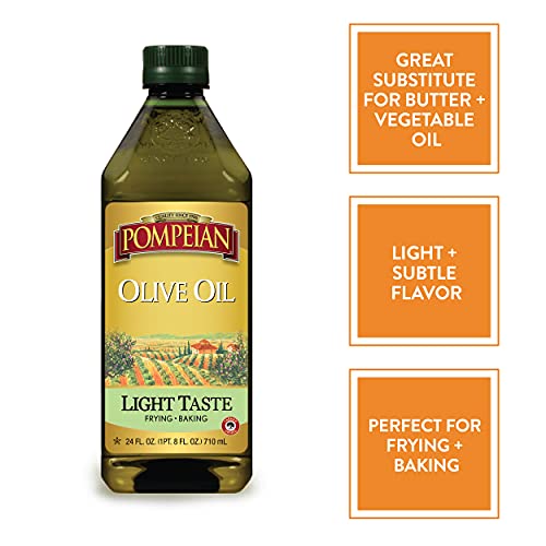 Pompeian Extra Light Tasting Olive Oil, Light And Subtle Flavor,