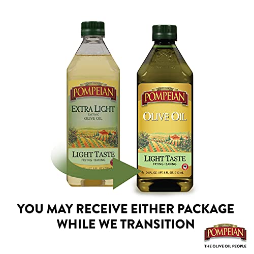 Pompeian Extra Light Tasting Olive Oil, Light And Subtle Flavor,