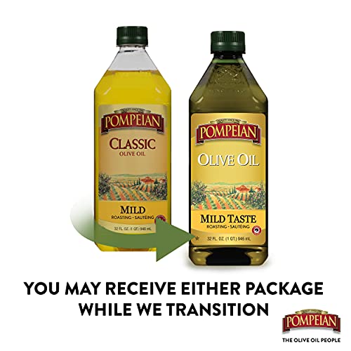 Pompeian Classic Olive Oil, Mild Flavor, Perfect For Roasting An