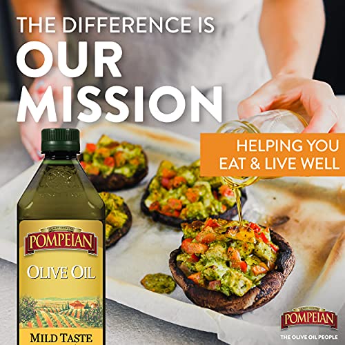 Pompeian Classic Olive Oil, Mild Flavor, Perfect For Roasting An