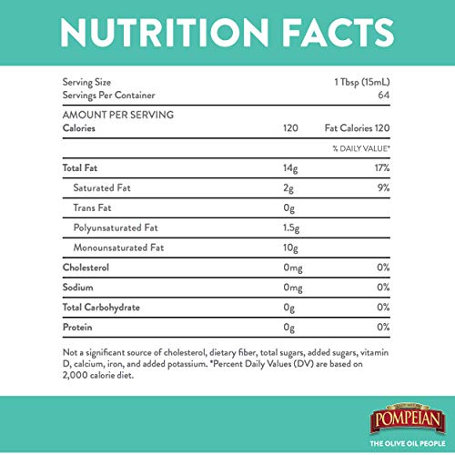 Pompeian Classic Olive Oil, Mild Flavor, Perfect For Roasting An