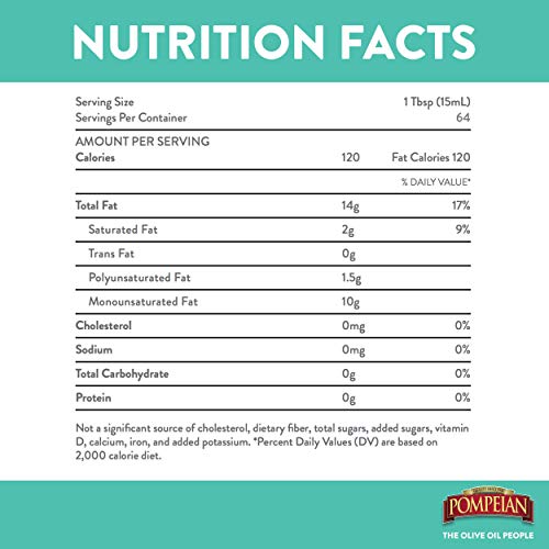 Pompeian Robust Extra Virgin Olive Oil, First Cold Pressed, Full