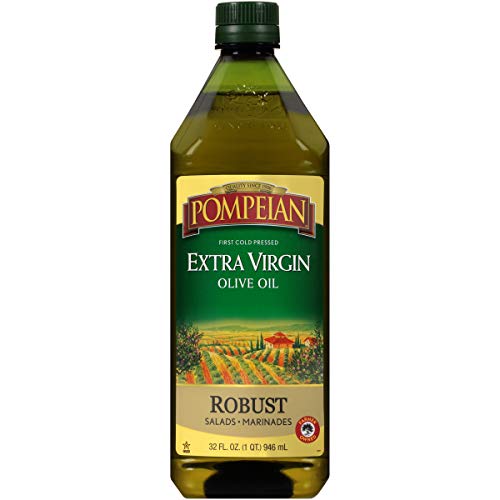 Pompeian Robust Extra Virgin Olive Oil, First Cold Pressed, Full