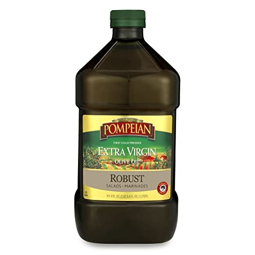 Pompeian Robust Extra Virgin Olive Oil, First Cold Pressed, Full