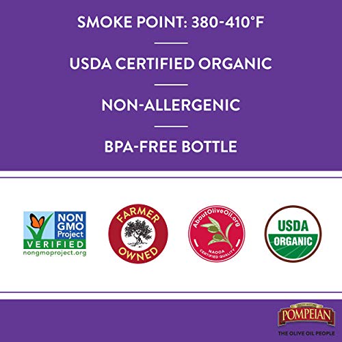 Pompeian Usda Organic Extra Virgin Olive Oil, First Cold Pressed