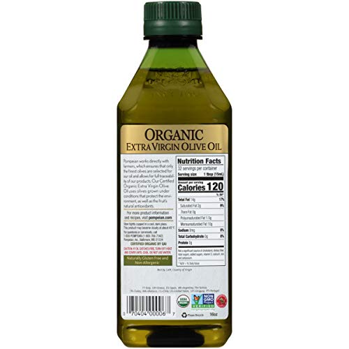 Pompeian Usda Organic Extra Virgin Olive Oil, First Cold Pressed