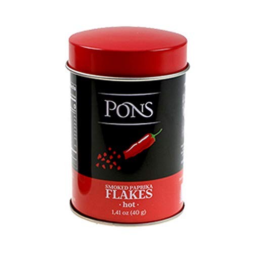 Pons. Hot Smoked Paprika Flakes. 40G 1.41Oz
