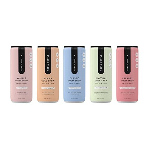 Pop & Bottle - Oat Milk Cold Brew Lattes | 15 Pack 8 oz Ultima...
