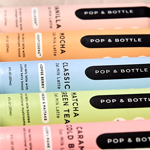 Pop & Bottle - Oat Milk Cold Brew Lattes | 15 Pack 8 oz Ultima...