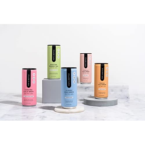 Pop & Bottle - Oat Milk Cold Brew Lattes | 15 Pack 8 oz Ultima...