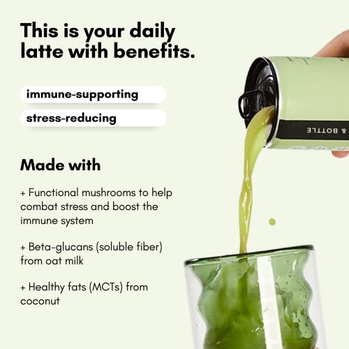 Pop & Bottle, Oat Milk Matcha Lattes - Matcha with Reishi and Ma...