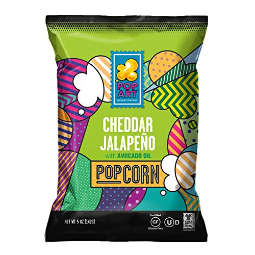 Pop Art Snacks Gourmet Popcorn - Cheddar Jalapeno With Avocado O