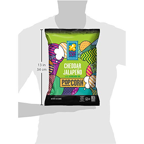 Pop Art Snacks Gourmet Popcorn - Cheddar Jalapeno With Avocado O