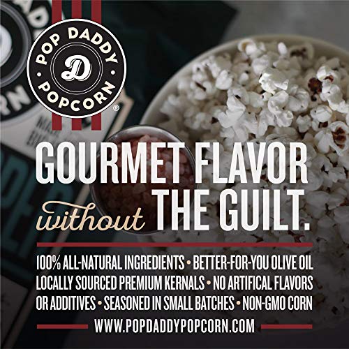 Pop Daddy White Cheddar, 6 Oz Gluten Free Hand Seasoned Ruby Red