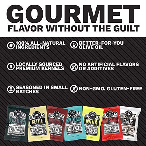 Pop Daddy White Cheddar, 6 Oz Gluten Free Hand Seasoned Ruby Red