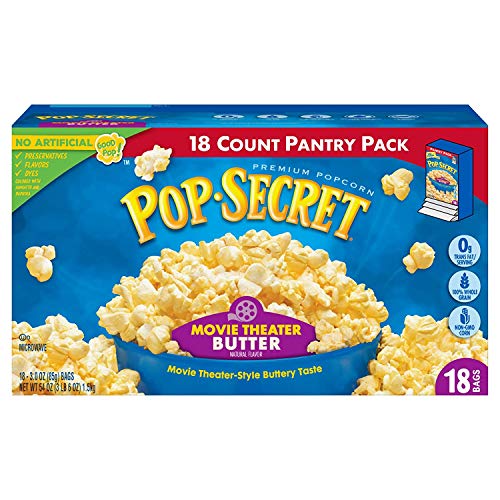Pop Secret Popcorn, Movie Theater Butter Microwave Popcorn, 36 C