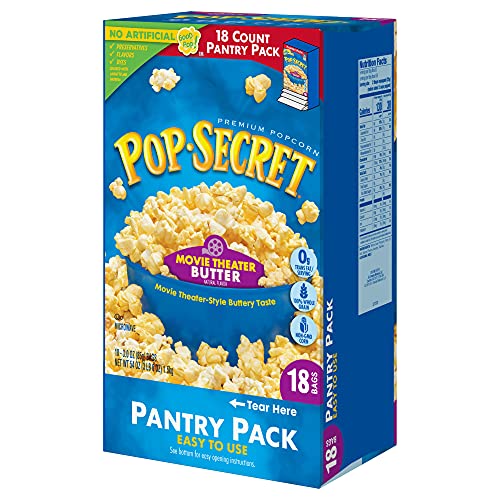 Pop Secret Popcorn, Movie Theater Butter Microwave Popcorn, 36 C
