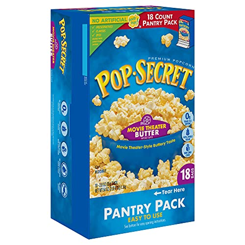 Pop Secret Popcorn, Movie Theater Butter Microwave Popcorn, 36 C