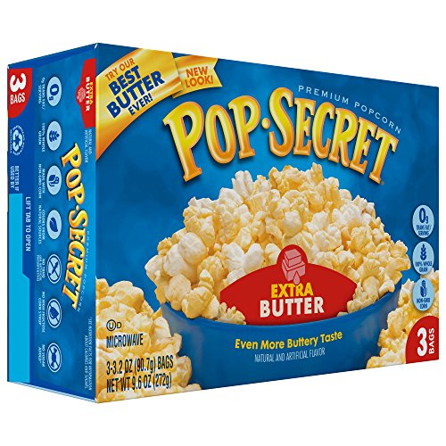 Pop Secret Popcorn, Extra Butter, 3-Count Box