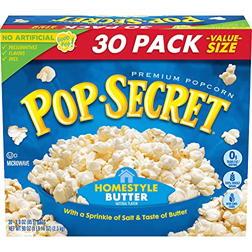 Pop Secret Popcorn, Homestyle, 30 Count
