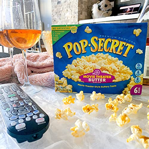 Pop Secret Popcorn, Movie Theater Butter, 19.2 Ounce Pack Of 6