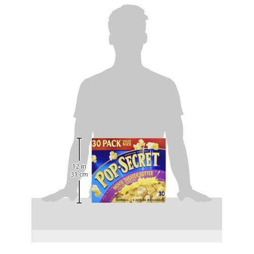 Pop Secret Popcorn, Movie Theater Butter, 3 Oz Microwave Bags, 3