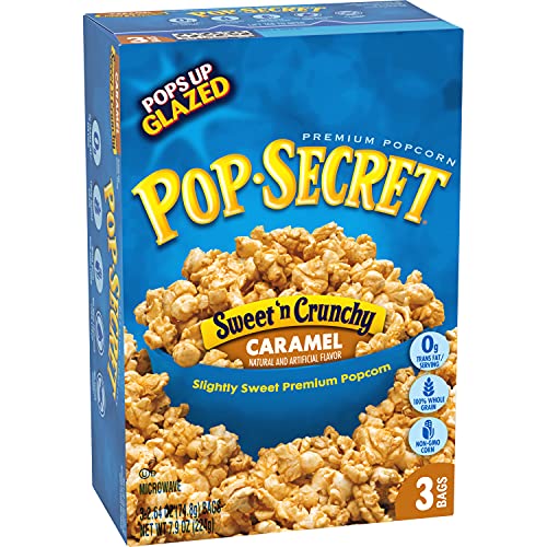 Pop Secret Popcorn, Sweet n Crunchy Caramel Microwave Popcorn, ...