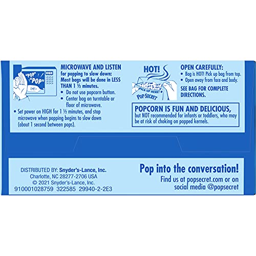Pop Secret Popcorn, Sweet n Crunchy Caramel Microwave Popcorn, ...