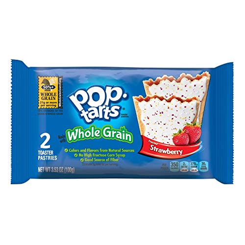 Pop-Tarts Breakfast Toaster Pastries, Whole Grain Frosted Strawb