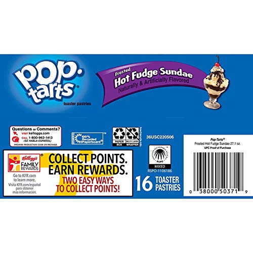 Pop Tarts Frosted Hot Fudge Sundae Pastries 16 Count