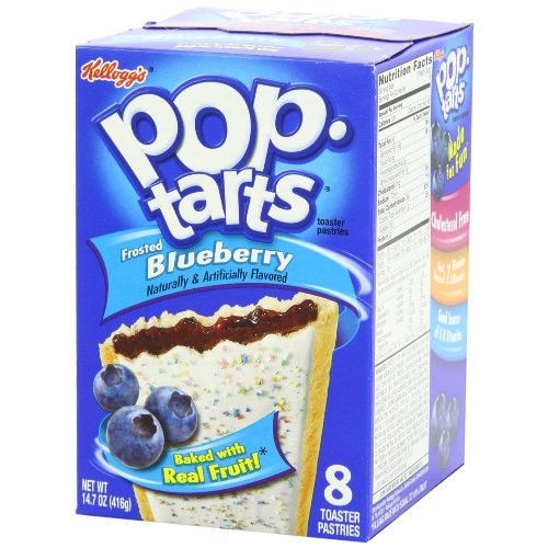 Kelloggs Pop-Tarts Frosted Blueberry Toaster Pastries 8 Ct Pac