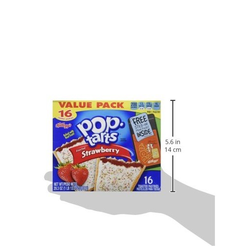 Kelloggs Pop-Tarts Frosted Strawberry 16 Count
