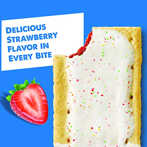 Kelloggs Pop-Tarts Frosted Strawberry Toaster Pastries - Fun Br