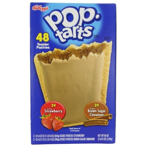 Kelloggs Pop-Tarts Frosted Toaster Pastries, 24-Strawberries &Amp;