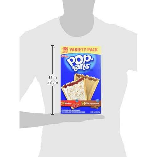 Kelloggs Pop-Tarts Frosted Toaster Pastries, 24-Strawberries &Amp;