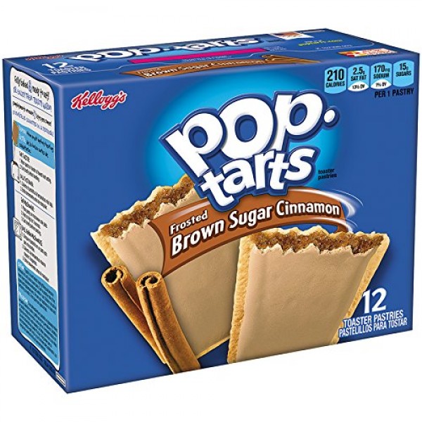 Kelloggs Pop-Tarts Frosted Toaster Pastries Frosted Brown Sugar...