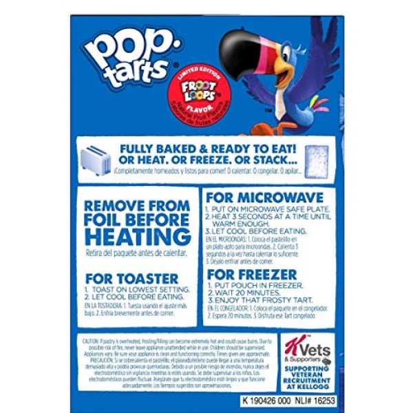 Kelloggs Pop-Tarts Frosted Toaster Pastries Limited Edition Fro...