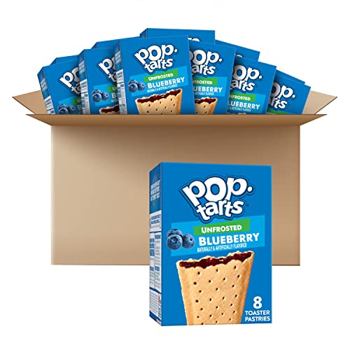 Pop-Tarts, Breakfast Toaster Pastries, Unfrosted Blueberry, Prou