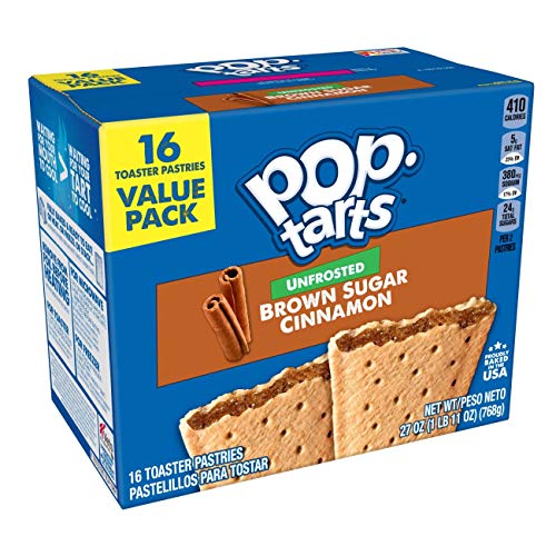 Kelloggs Pop-Tarts Unfrosted - Toaster Pastries Breakfast For K